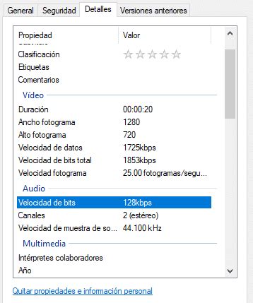 que significa calidad bitrate en ares